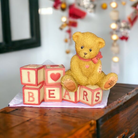 Cherished Teddies Enesco  I Love Bears 902950 Mini Bear Figure NEW NIB 1996 - Picture 1 of 9